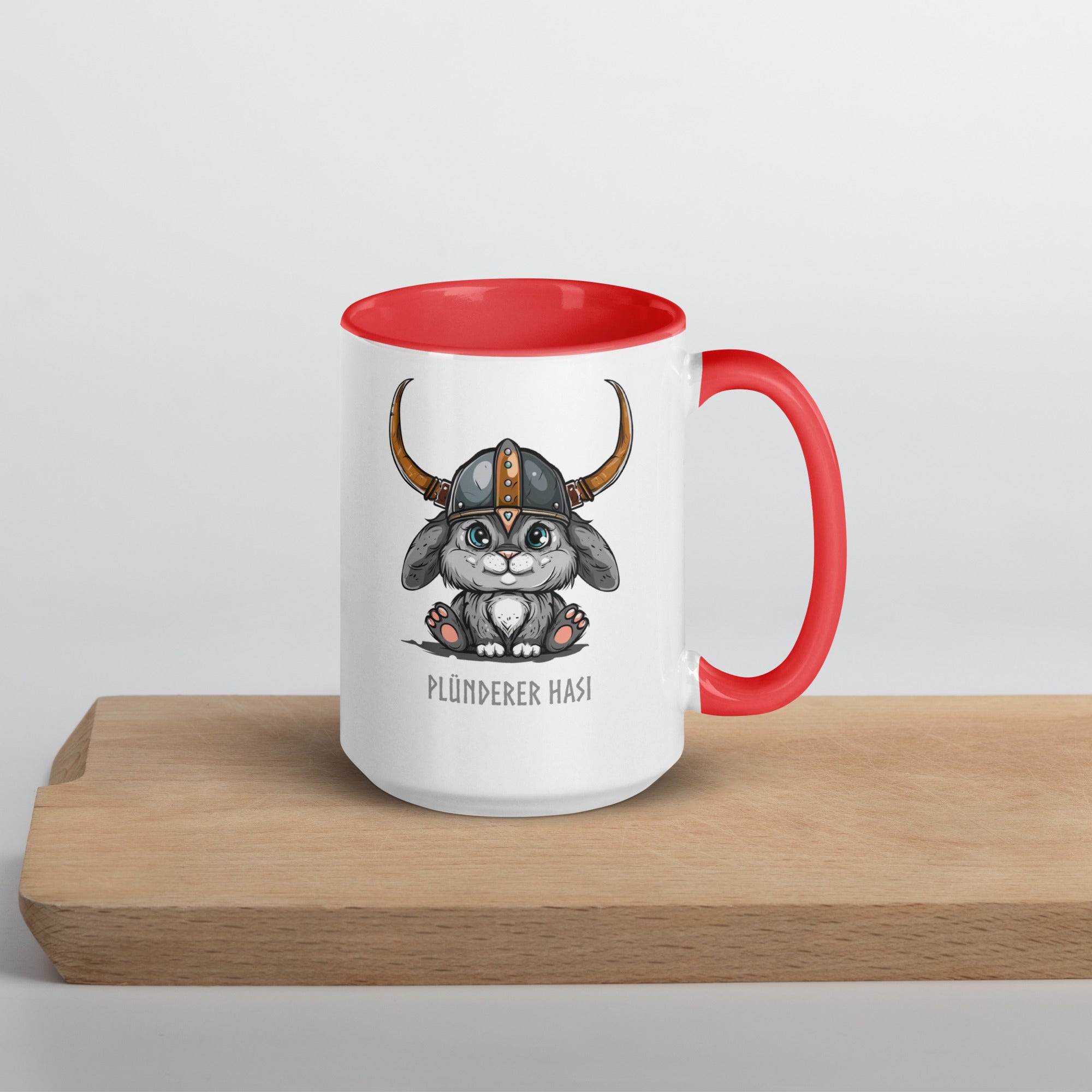Plünderer Hasi - Tasse mit farbiger Innenseite
