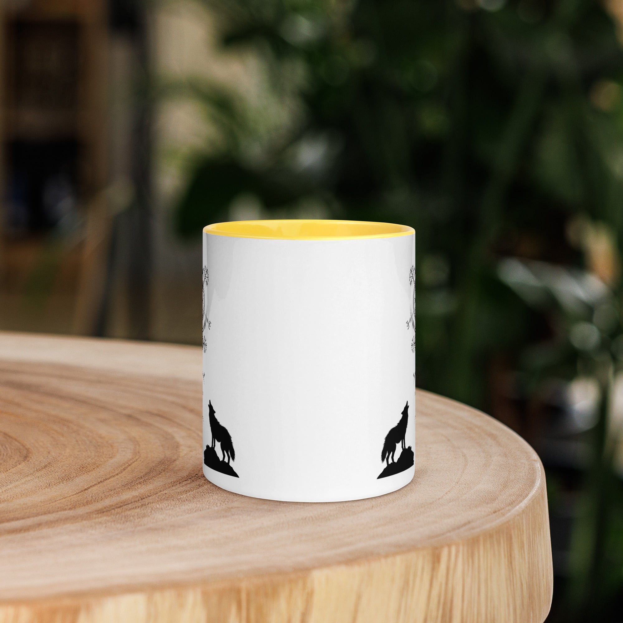 Aegishjalmur Wölfe - Tasse mit farbiger Innenseite