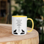 Aegishjalmur Wölfe - Tasse mit farbiger Innenseite