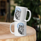 Valhalla Wolf - Weiße, glänzende Tasse