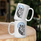 Valhalla Wolf - Weiße, glänzende Tasse