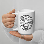 Vegvisir - Weiße, glänzende Tasse