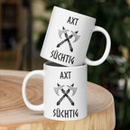 Axt Süchtig - Weiße, glänzende Tasse